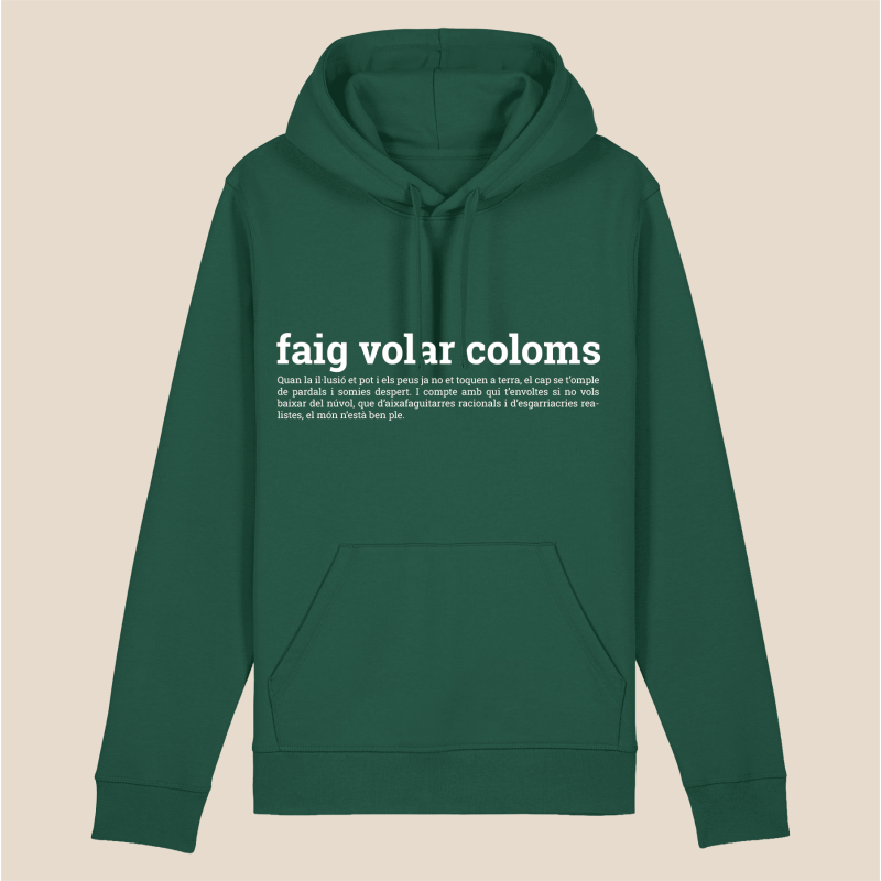 FAIG VOLAR COLOMS - dessuadora unisex caputxa
