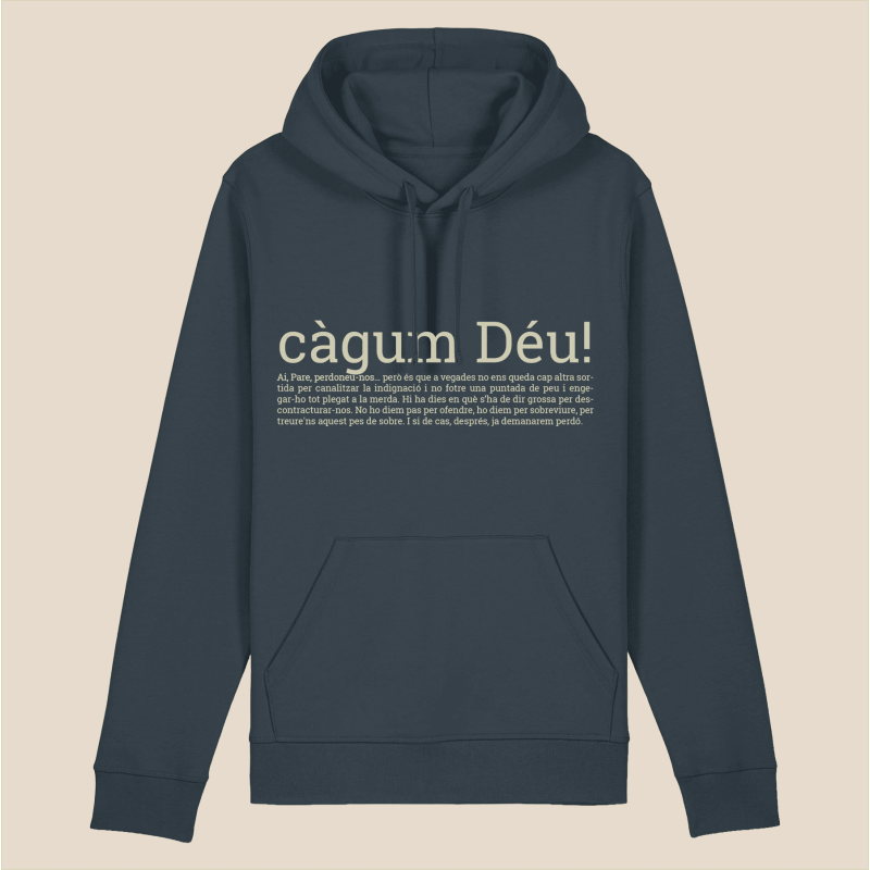 CÀGUM DÉU - dessuadora unisex caputxa