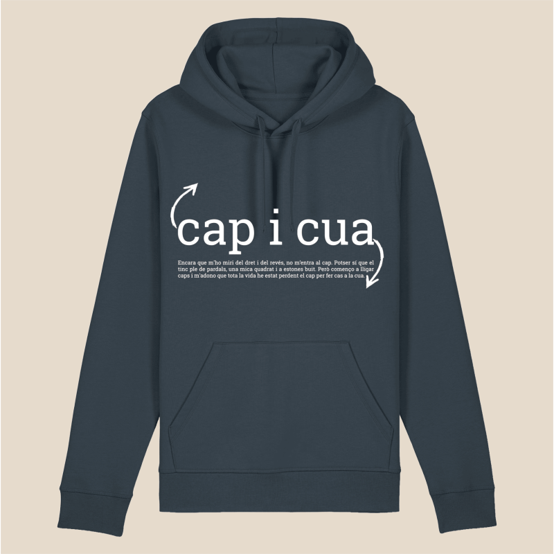 CAP I CUA - dessuadora unisex caputxa
