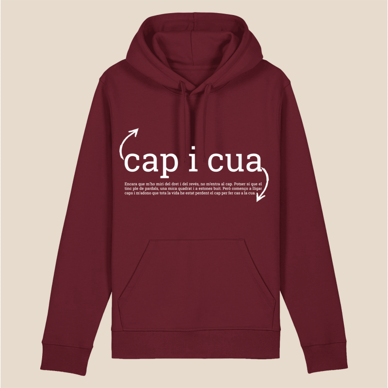 CAP I CUA - dessuadora unisex caputxa