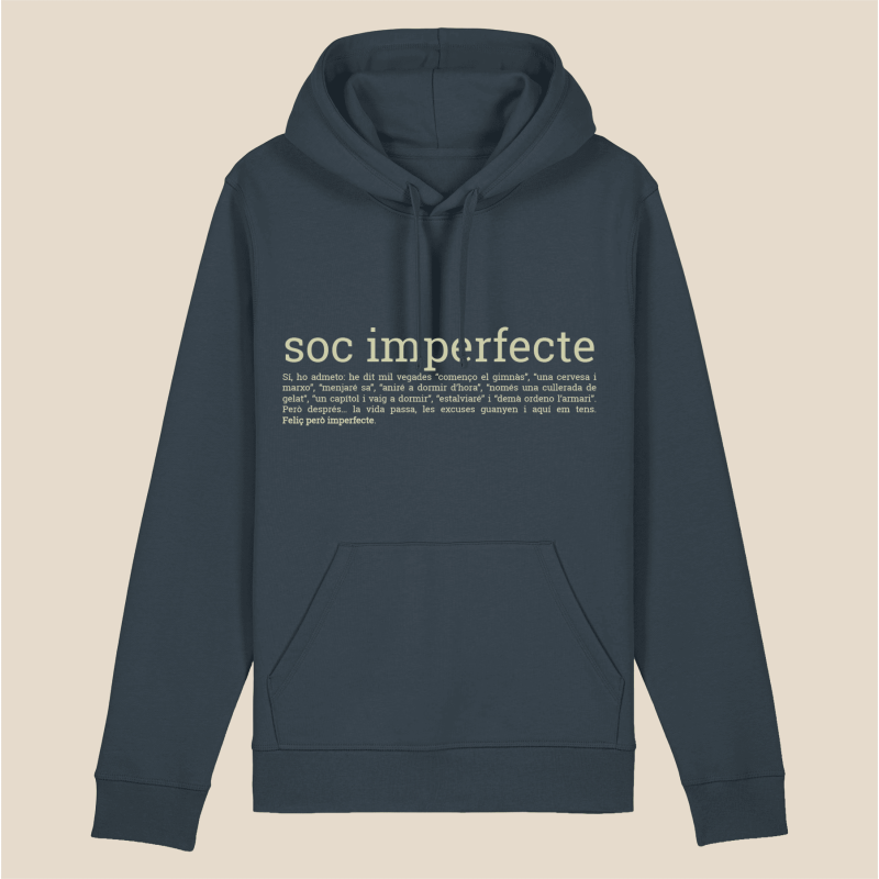 SOC IMPERFECTE - dessuadora unisex caputxa
