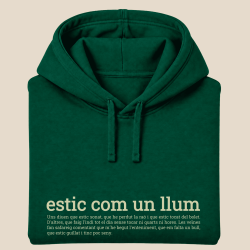 ESTIC COM UN LLUM - dessuadora unisex caputxa