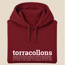 TORRACOLLONS - dessuadora unisex caputxa