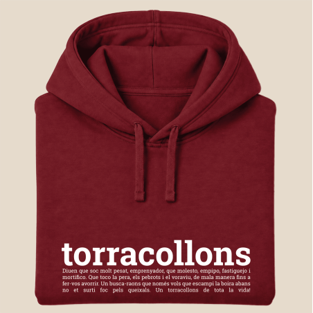 TORRACOLLONS - dessuadora unisex caputxa