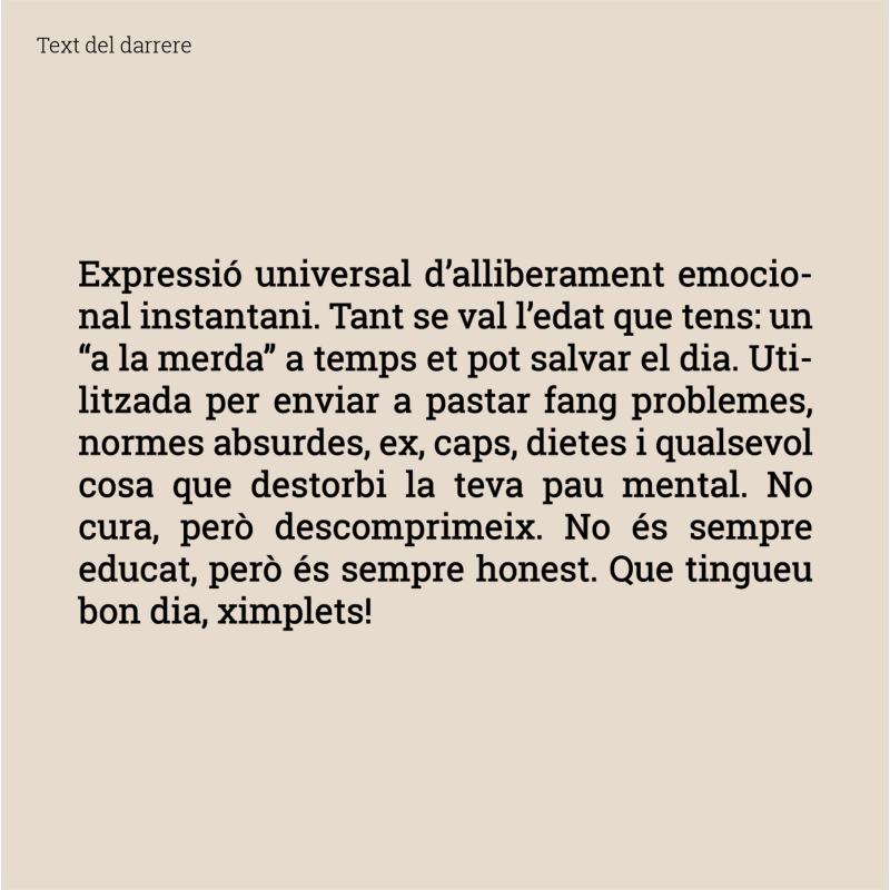 A LA MERDA - Samarreta unisex