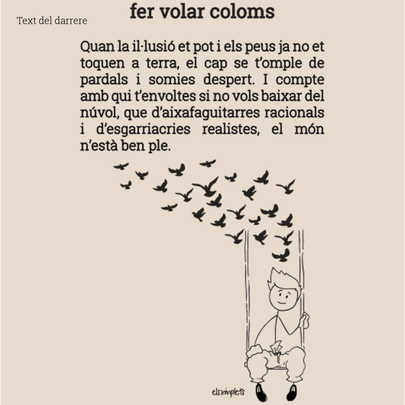 FAIG VOLAR COLOMS - Samarreta unisex