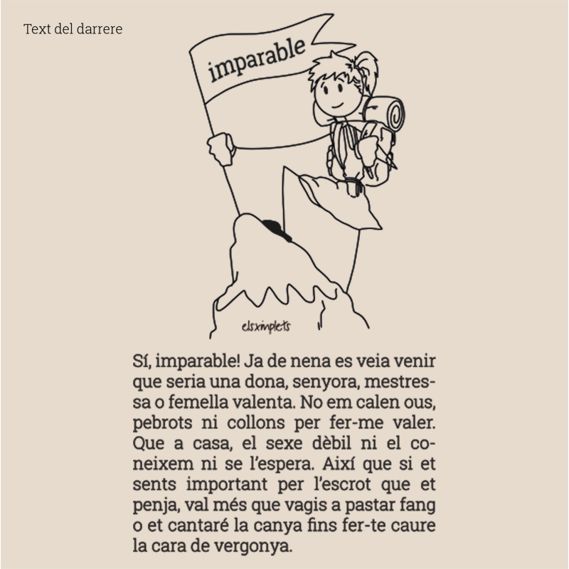 imparable - samarreta dona (Coll rodó ample)