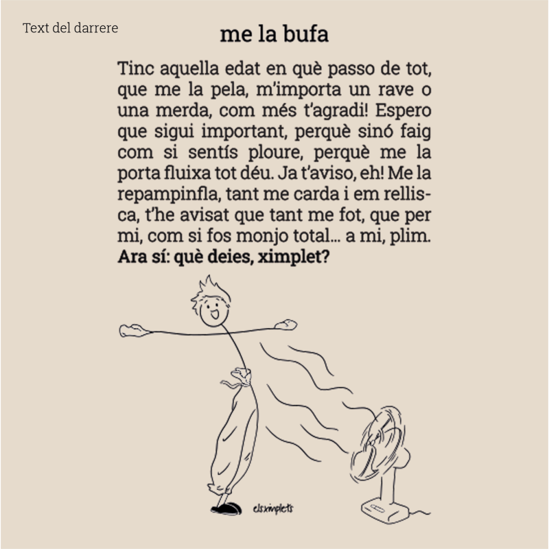 ME LA BUFA - Samarreta unisex