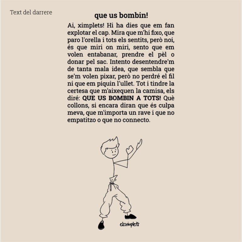 QUE US BOMBIN! - Samarreta unisex