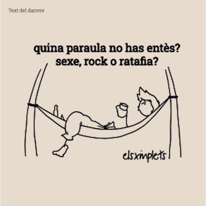 SEXE, ROCK I RATAFIA - samarreta dona coll ample