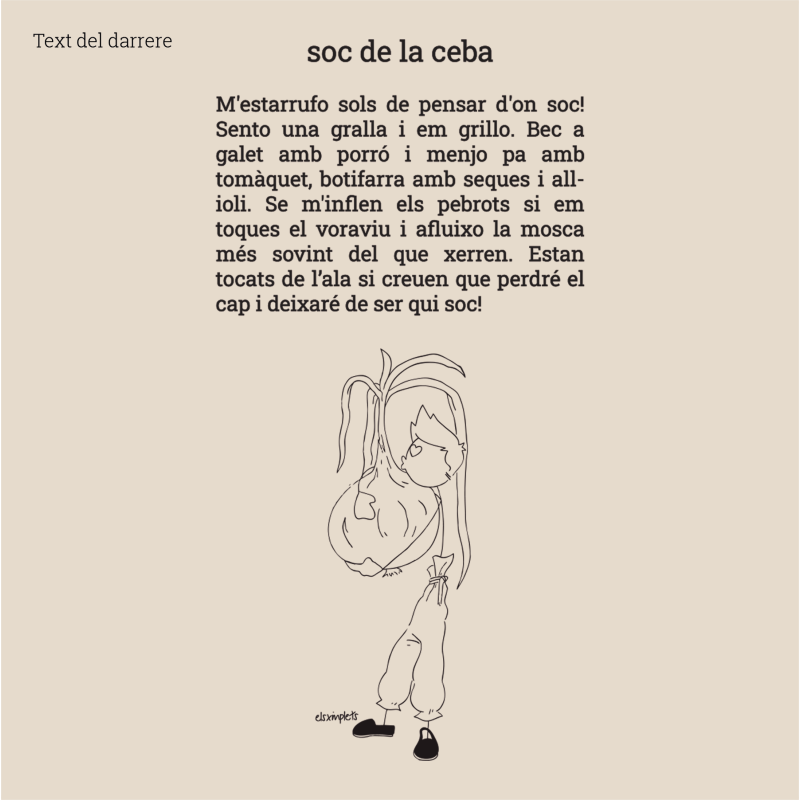 SOC DE LA CEBA - Samarreta unisex