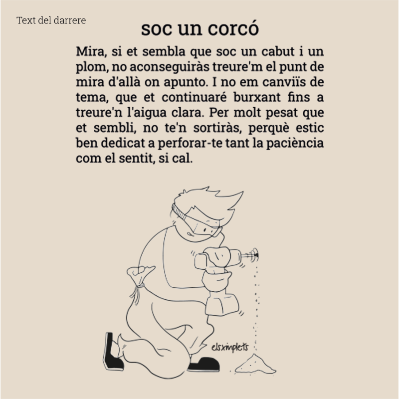 SOC UN CORCÓ - Samarreta unisex