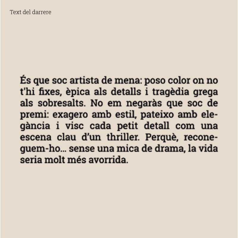 M'AGRADA EL DRAMA - Samarreta unisex