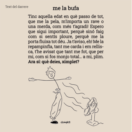 ME LA BUFA - samarreta dona coll ample