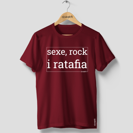 Sexe, rock i ratafia - samarreta unisex | Els Ximplets