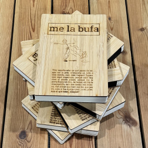 Llibreta Me la bufa - Llibreta de bambú amb paper reciclat