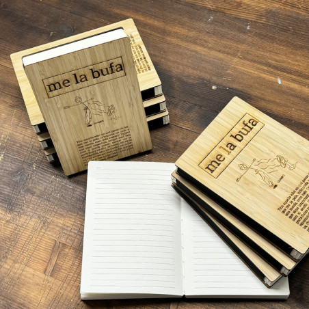Llibreta Me la bufa - Llibreta de fusta amb paper reciclat | Els Ximplets