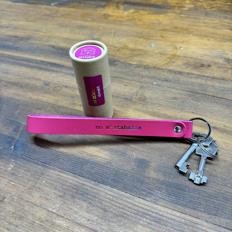 Clauer de pell (llarg) - no m'atabalis