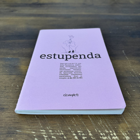 estupenda - Llibreta paper reciclat  | Els Ximplets