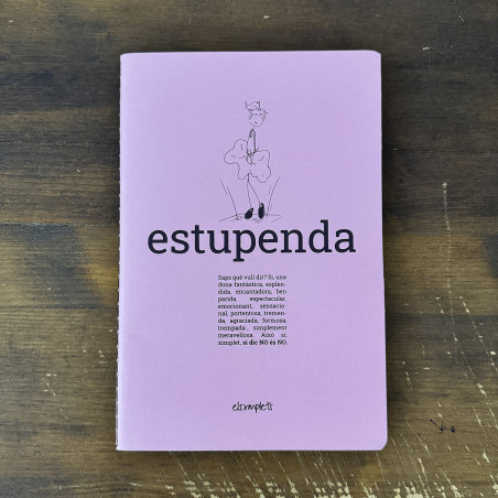 estupenda - Llibreta paper reciclat  | Els Ximplets