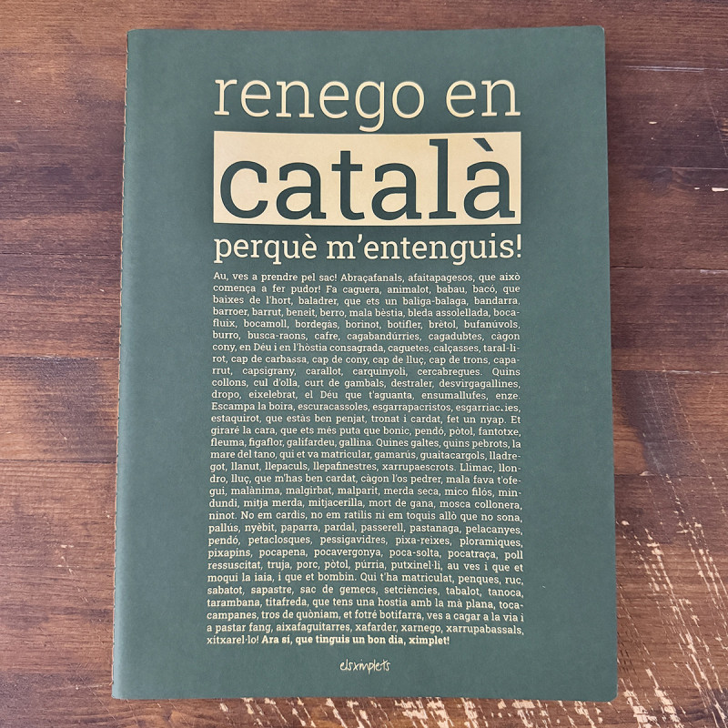 renego en català - Llibreta paper reciclat  | Els Ximplets