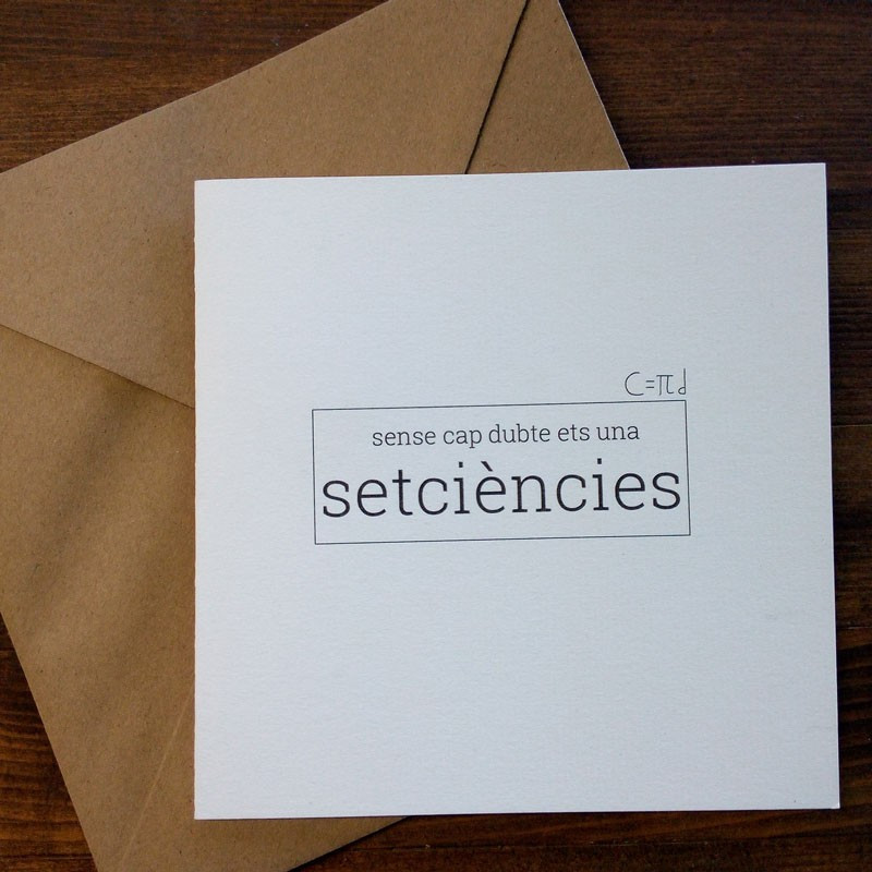 Targeta felicitació | Setciències | Els Ximplets