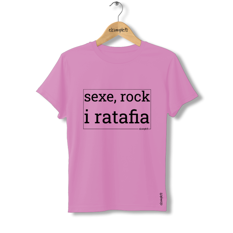 sexe, rock i ratafia - negre - samarreta dona