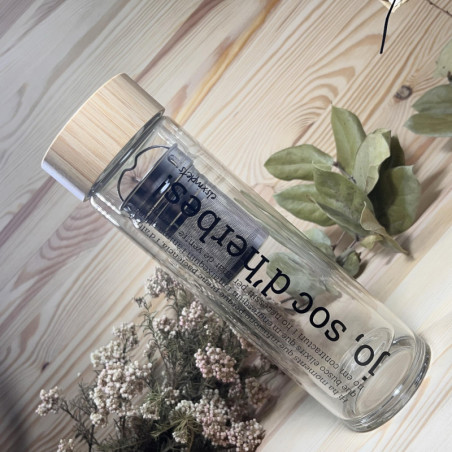 Jo, soc d'herbes- Termo Ampolla de vidre per a infusions - Els Ximplets